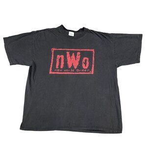 Vintage n.W.o Wolfpac WCW NWO Wrestling 90s Tour Champ T-Shirt Sz XXL